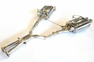 KREISSIEG FIRST CAT-BACK F1 SOUND VALVETRONIC EXHAUST SYSTEM STAINLESS STEEL FLOATING CURL TAIL SANDBLASTED KSG LOGO MARK FOR BMW E85 E86 Z4M BME85-01-STAINLESS