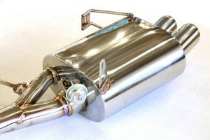 KREISSIEG FIRST CAT-BACK F1 SOUND VALVETRONIC EXHAUST SYSTEM STAINLESS STEEL FLOATING CURL TAIL SANDBLASTED KSG LOGO MARK FOR BMW E85 E86 Z4M BME85-01-STAINLESS