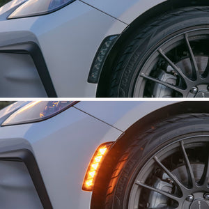 VALENTI JEWEL LED SIDE MARKER CLEAR CHROME FOR TOYOTA GR86 ZN8 SUBARU BRZ ZD8 SDMGR86Z-CC