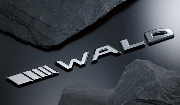 WALD SEPARATE SLASH WALD EMBLEM CHROME WALD-00018 - Black Hawk Japan