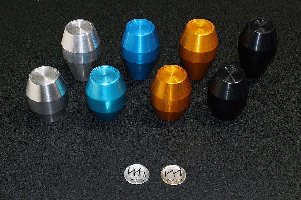 TOP SECRET ALUMINUM SHIFT KNOB BLACK SHORT 55 M12X1.25MM 6MT FOR  TOP-SECRET-00033 - Black Hawk Japan