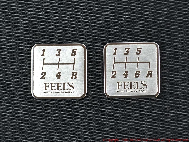 FEEL'S HONDA TWINCAM SHIFT PATTERN PLATE 6MT FEELS-00968
