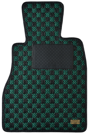 KARO SISAL GREEN BLACK FLOOR MATTS FOR MERCEDES BENZ C-CLASS W206 SISAL-4474-GREEN-BLACK