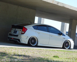 CRYSTAL EYE FIBER FULL LED TAIL V5 FLOWING TURN SIGNAL SEQUENTIAL TYPE BLACK FOR TOYOTA PRIUS 30  S195-BR