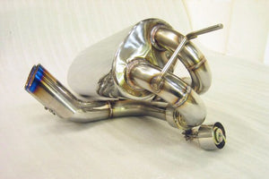 KREISSIEG CAT-BACK F1 SOUND VALVETRONIC EXHAUST SYSTEM TITANIUM FLOATING CURL TAIL SANDBLASTED KSG LOGO MARK FOR LOTUS EXIGE LTEX-03-TITANIUM