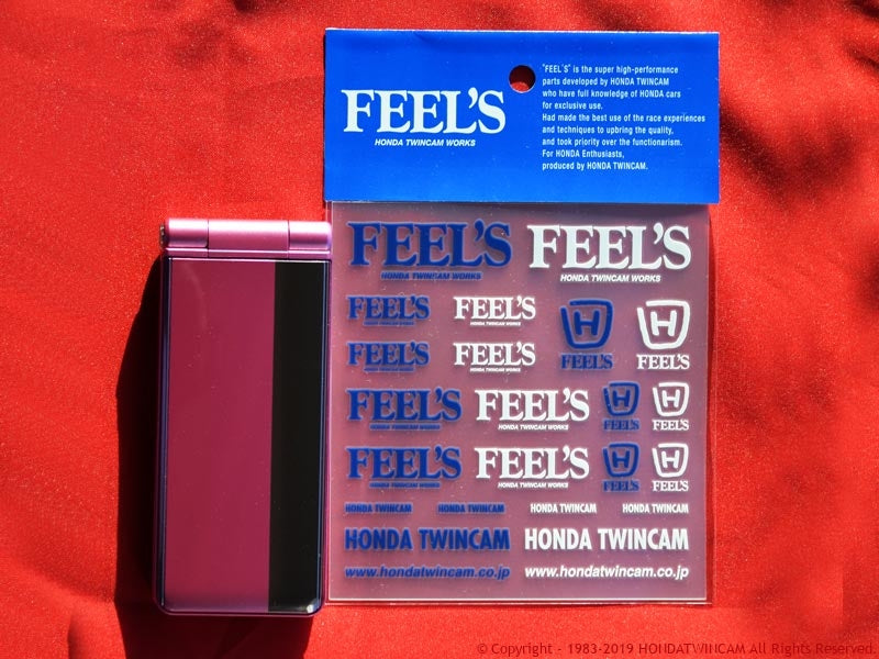 FEEL'S HONDA TWINCAM FEEL'S LOGO STICKER SET FOR  FEELS-01008