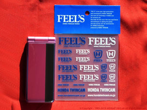 FEEL'S HONDA TWINCAM FEEL'S LOGO STICKER SET FOR  FEELS-01008