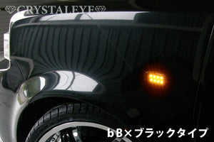 CRYSTAL EYE FLOWING TURN SIGNALS SEQUENTIAL LED SIDE MARKERS BLACK SMOKE FOR TOYOTA VEROSSA GX JZX11 D072-BS