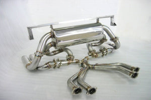 KREISSIEG F1 SOUND VALVETRONIC EXHAUST SYSTEM WONDERWOLF VER. WITH STAINLESS STEEL FLOATING CURL TAIL SANDBLASTED KSG LOGO MARK FOR FERRARI TESTAROSSA FERRARI 512TR FERRARI 512M F512-03-WONDERWOLF-TESTAROSSA-TR-M