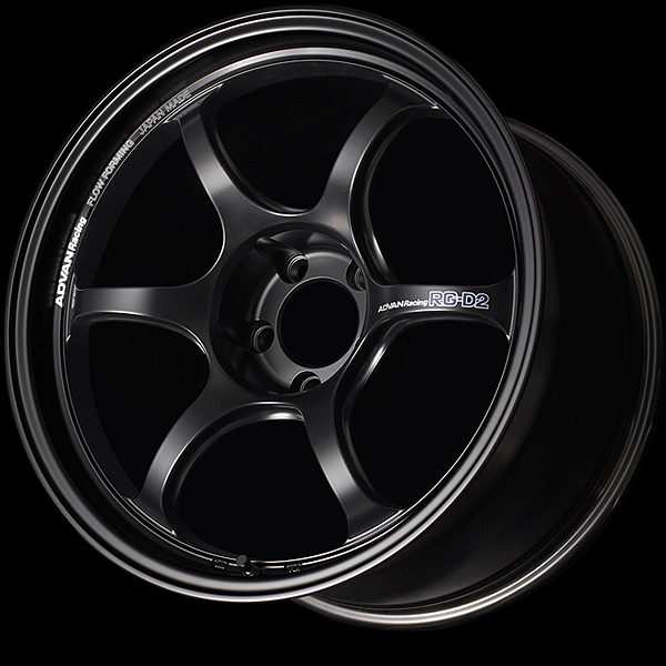 YOKOHAMA ADVAN RACING RG-D2 FOR JAPANESE CARS 18X9.5J 5(M14)X120 35 SGB SEMI-GLOSS BLACK YOKOHAMA-ADVAN-01997