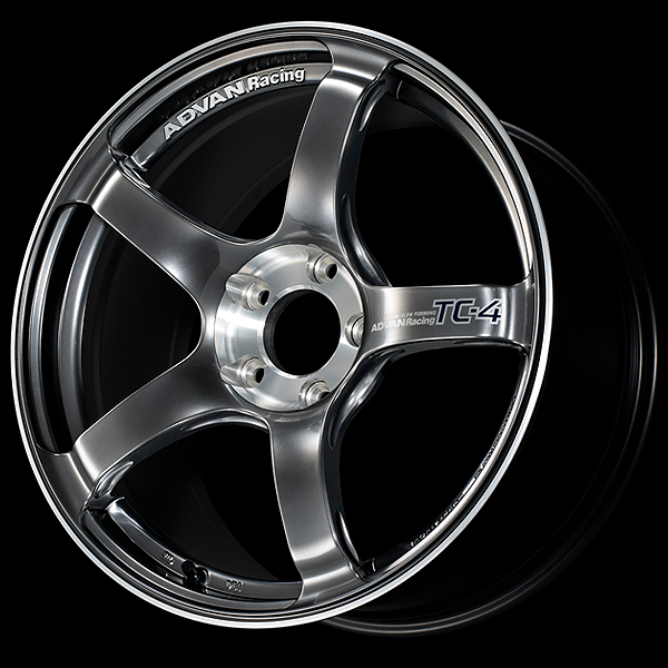 YOKOHAMA ADVAN RACING TC-4 FOR EUROPEAN CARS 17X7.5J 4(M14)X100 40 HBC RACING HYPER BLACK - DIAMOND CUT YOKOHAMA-ADVAN-00380