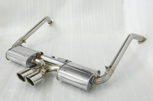 KREISSIEG FIRST CAT-BACK F1 SOUND EXHAUST SYSTEM WONDERWOLF VER. TITANIUM FLOATING CURL TAIL SANDBLASTED KSG LOGO MARK TIPTRO EARLY MODEL FOR PORSCHE 987 BOXSTER ZENKI  P987B-06-TITANIUM-TIPTRO