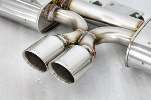 KREISSIEG FIRST CAT-BACK F1 SOUND EXHAUST SYSTEM WONDERWOLF VER. STAINLESS STEEL BILLET FLOATING CURL TAIL SANDBLASTED KSG LOGO MARK 5SP EARLY MODEL FOR PORSCHE 987 BOXSTER ZENKI  P987B-06-STAINLESSBILLET-5SP