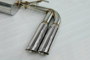 KREISSIEG CAT-BACK F1 SOUND EXHAUST SYSTEM WONDERWOLF VER. TITANIUM FLOATING CURL TAIL SANDBLASTED KSG LOGO MARK TURBO MODEL FOR PORSCHE 955 CAYENNE TURBO  PCAYS-06-TITANIUM-TURBO