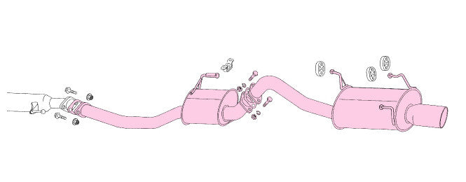 FUJITSUBO Legalis R  Exhaust For ST205 Celica GT-FOUR 790-23062