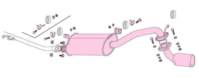 FUJITSUBO Legalis K  Exhaust For CT21S Wagon R NA 2WD 450-80213