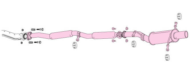 FUJITSUBO POWER Getter Exhaust For GC8 Impreza WRX Applied model A · B · C 100-63015