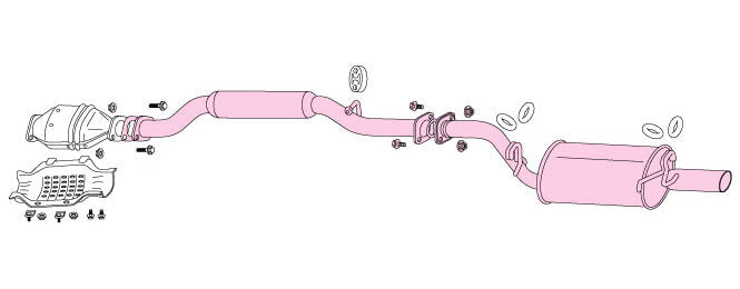 FUJITSUBO Legalis R  Exhaust For AA63 Carina twin cam 16V 750-23034 - Black Hawk Japan