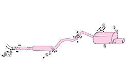 FUJITSUBO Legalis R  Exhaust For P10 Primera 1.8 minor after 760-12411