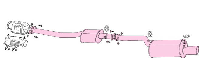 FUJITSUBO Legalis R  Exhaust For GX81 Chaser twin cam 24V 760-24034