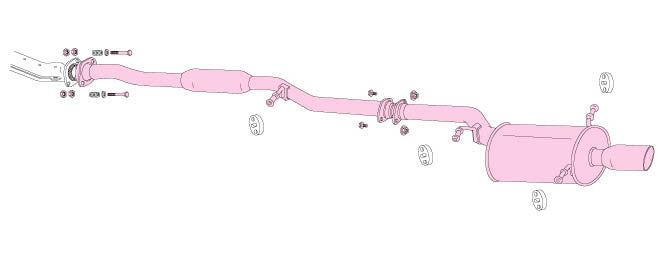 FUJITSUBO Legalis R  Exhaust For BG5 Legacy Touring wagon twin cam 760-64023