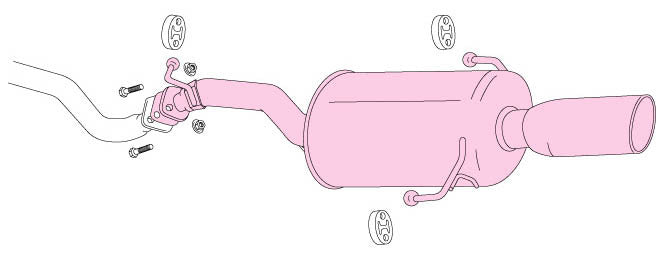 FUJITSUBO Legalis R typeEVOLUTION  Exhaust For BH5 Legacy Touring wagon Blitzen 770-64051