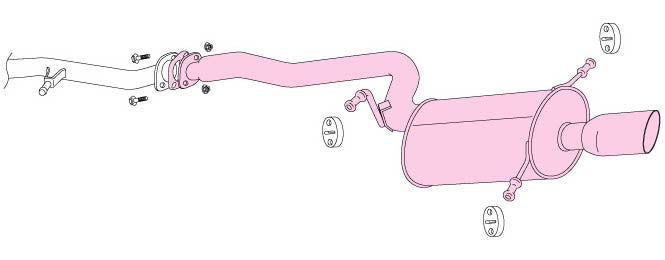 FUJITSUBO Legalis R  Exhaust For BG5 Legacy Touring wagon turbo 770-64025