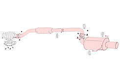 FUJITSUBO Legalis R  Exhaust For ECR33 Skyline GTS25t 4 door AT 790-15076