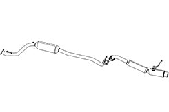 FUJITSUBO AUTHORIZE R Exhaust For GK5 fit 1.5 2WD RS 550-51552 - Black Hawk Japan