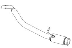 FUJITSUBO RIVID Exhaust For HA36S Alto Works 2WD MT 860-80186