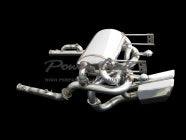 POWER CRAFT HYBRID EXHAUST MUFFLER SYSTEM ROUND TITAN TAIL FOR LAMBORGHINI MURCIELAGO LP620 P-LA310103