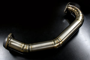 M&M HONDA SUPER TITANIUM 70Φ SINGLE MUFFLER, CENTER PIPE FOR S660 JW5 00500-JW5-S002