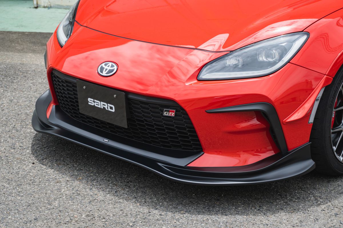 SARD GT1 FRONT HALF SPOILER FRP MATT BLACK PAINTED FOR TOYOTA GR86 ZN8 81106