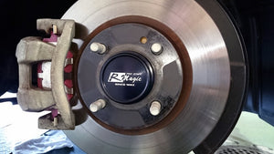 R-MAGIC RM HUB JACKET 67-73 WITH LOGO PINK ALUMITE FOR MAZDA RX-7 RX-8 R-MAGIC-00006