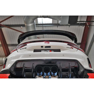 M&M HONDA MILLTEK SPORT VALVED EXHAUST 02 CERAMIC COAT FOR HONDA CIVIC FL5 00500-FL5-MS02