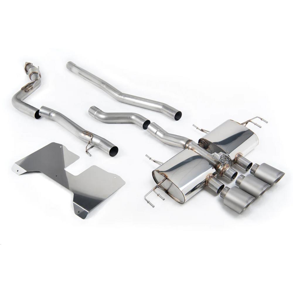 M&M HONDA MILLTEK SPORT VALVED EXHAUST 04 MATTE TITANIUM FOR HONDA CIVIC FL5 00500-FL5-MS04