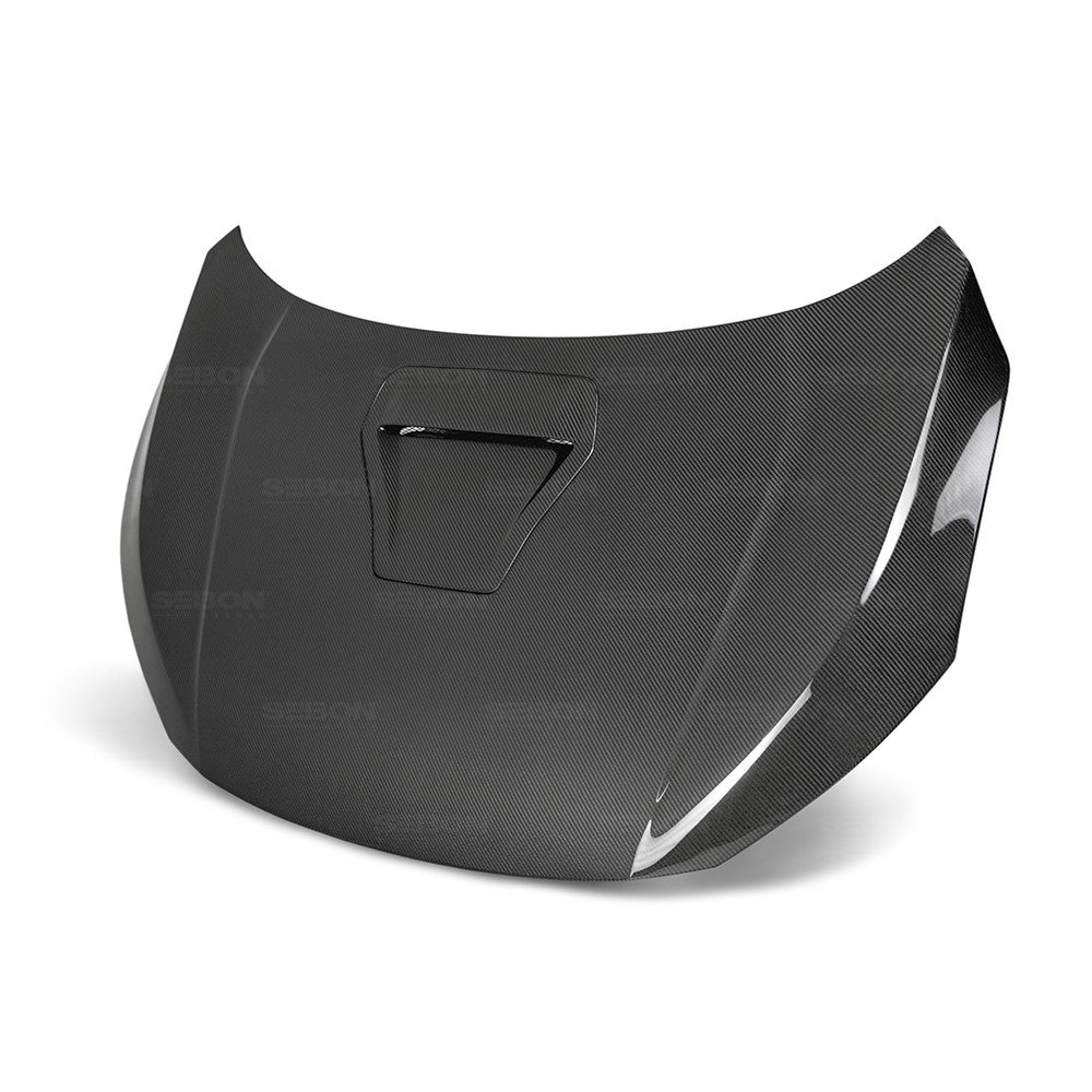M&M HONDA CARBON BONNET GENUINE SHAPE TYPE OE SEIBON FOR CIVIC FK8 01100-FK8-SE01OE