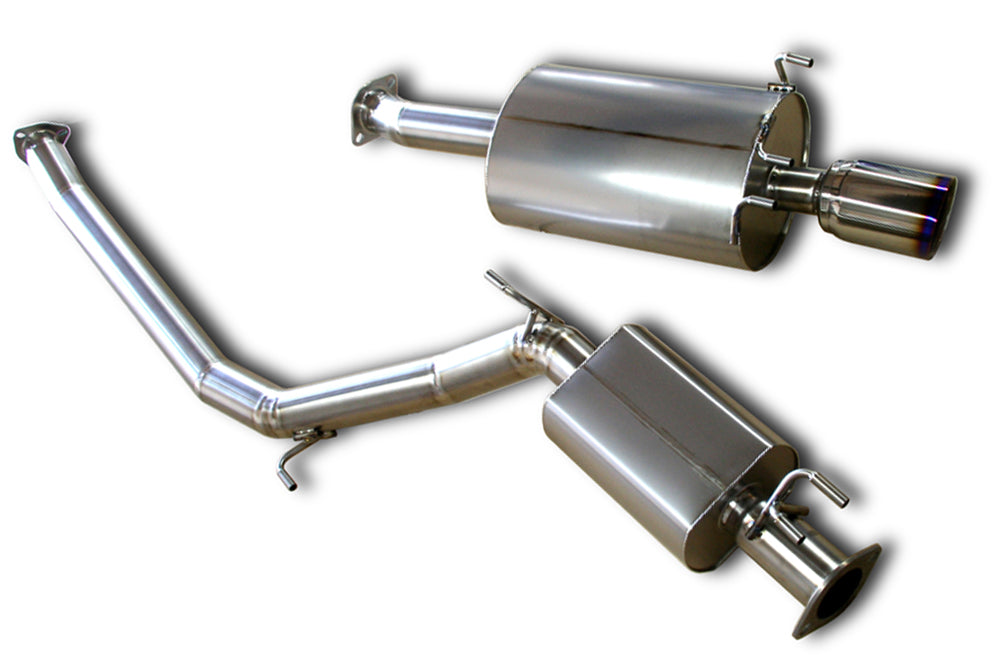M&M HONDA SUPER TITANIUM EXHAUST SYSTEM TYPE SINGLE 60-100Φ FOR INTEGRA DC5 00500-DC5-M001-60-100 - Black Hawk Japan