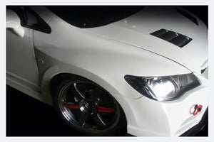 M&M HONDA FRONT WIDE FENDER TYPE MR LEFT AND RIGHT SET FOR CIVIC FD2 Mugen RR 01000-FD2-M005