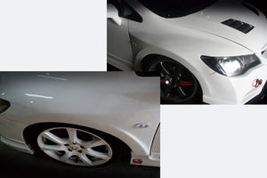 M&M HONDA FRONT WIDE FENDER TYPE MR LEFT AND RIGHT SET FOR CIVIC FD2 Mugen RR 01000-FD2-M005