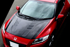M&M HONDA CARBON BONNET TYPE MR TWILL CARBON FRP TYPE MR1 FOR CR-Z ZF1 ZF2 01100-ZF1-MR001