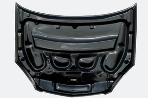 M&M HONDA PLAIN WEAVE CARBON BONNET WITH DUCT CARBON FRP TYPE S2 FOR INTEGRA DC5 01100-DC5-S002
