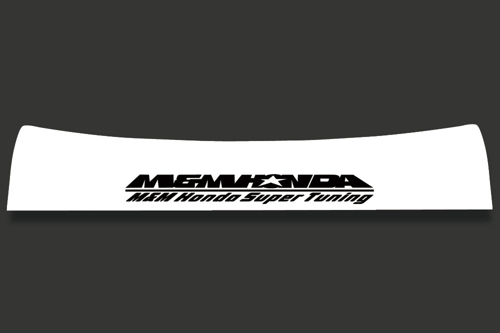 M&M HONDA STICKER TYPE FD W WHITE FOR CIVIC FK8 FK7 01504-RGO-FD-FK8-W
