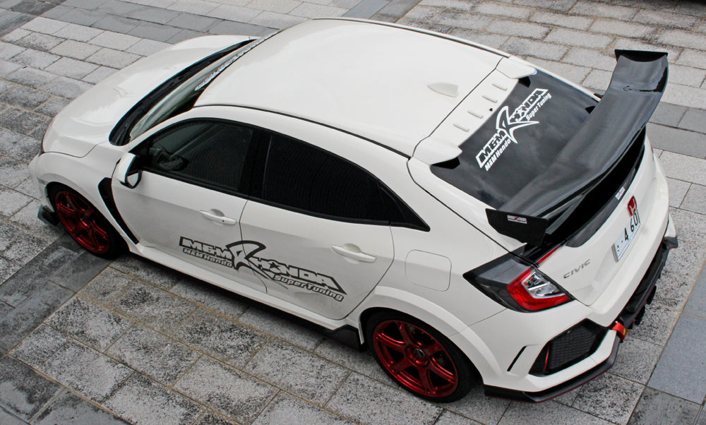 M&M HONDA CARBON GT WING TYPE WC01F VEHICLE INSPECTION NON-COMPLIANT FOR CIVIC FK8 00900-FK8-WC01F