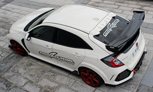 M&M HONDA CARBON GT WING TYPE WC01F VEHICLE INSPECTION NON-COMPLIANT FOR CIVIC FK8 00900-FK8-WC01F