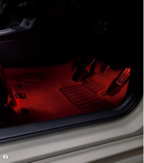 HONDA FOOTLIGHTS & SEAT UNDERLIGHTS LED RED ILLUMINATION FOR HONDA CIVIC FL1 08E10-T43-000B