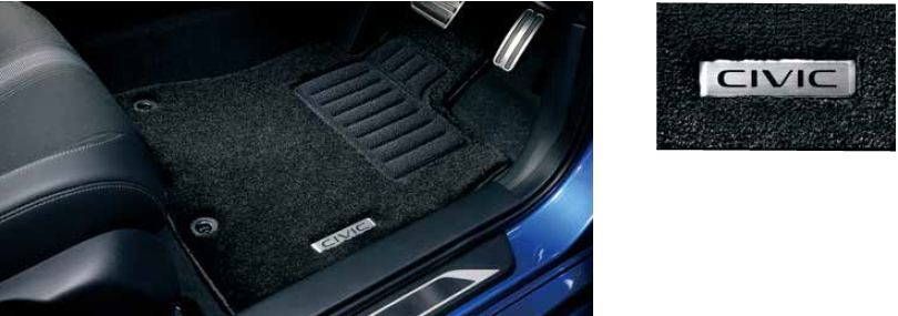 HONDA FLOOR CARPET MAT FOR PREMIUM TYPE LX FOR HONDA CIVIC FL1 08P15-T43-010