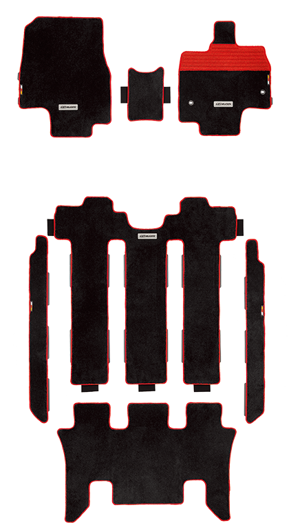 MUGEN Sports Mat Black  For STEPWGN RP1 RP2 RP3 RP4 08P15-XNBC-K0S0-BK