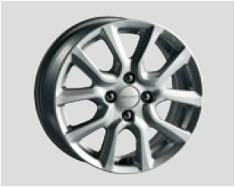 HONDA 15 INCH ALUMINUM WHEEL ME-011 BLADE SILVER PAINT FOR HONDA FIT GK3 GK4 GK5 GK6 GP5 GP6 08W15-T5A-001A
