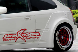 M&M HONDA HYPER WIDE BODY KIT TYPE MR01 MODEL FOR CIVIC EK9 EK4 KOUKI 01010-EK9-MR01